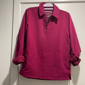 FIGS Scrub top, Dark Magenta, XS